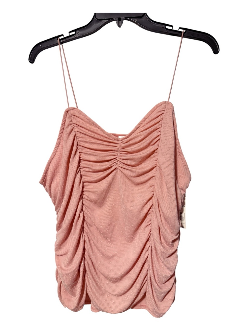 Dusty Pink Ruched Spaghetti Strap Camisole